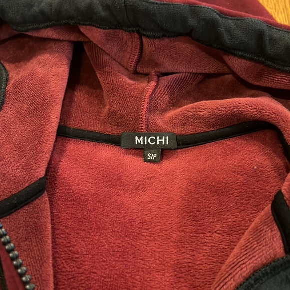 Michi Hoodie burgundy sz Small - Picture 6 of 9